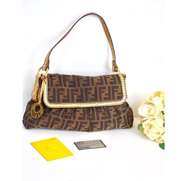 Fendi Handbags - Fendi Medium Chef Zucca. 100% Authentic